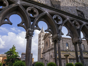 Low angle view of historical building