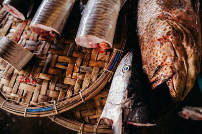 Fish for sale at market