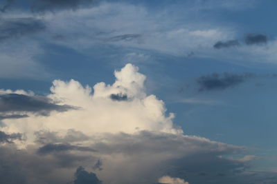 Low angle view of clouds in sky