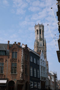 Low angle view of buildings against sky