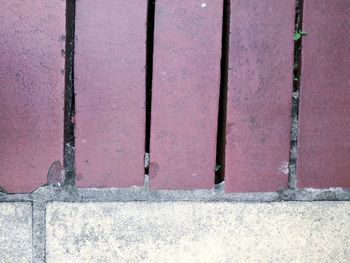 High angle view of wall