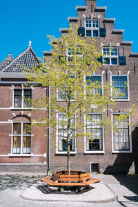 Buildings against blue sky