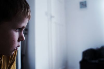 Close-up portrait of a boy