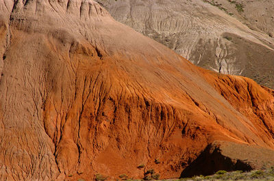 Scenic view of arid landscape