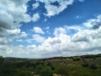 Scenic view of landscape against sky