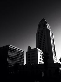 Low angle view of modern buildings
