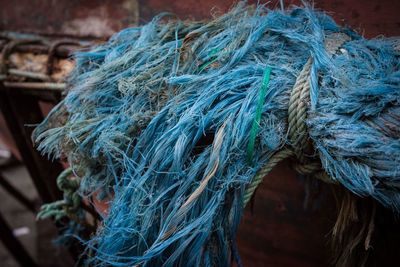 Close-up of fishing net