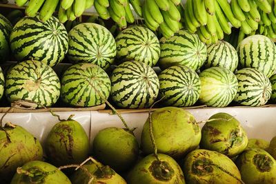 Full frame shot of fruits for sale at market stall