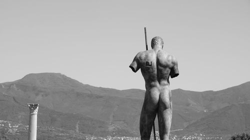 Statue against clear sky