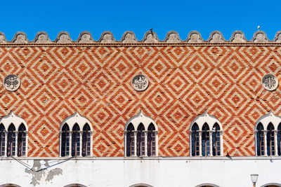 Low angle view of building roof