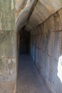 Empty corridor of building