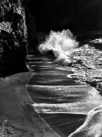 Rocks in sea