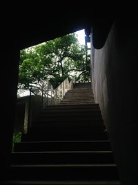 Staircase leading to building