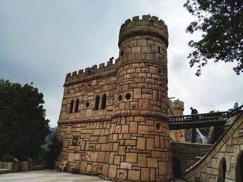 Low angle view of historical building against sky