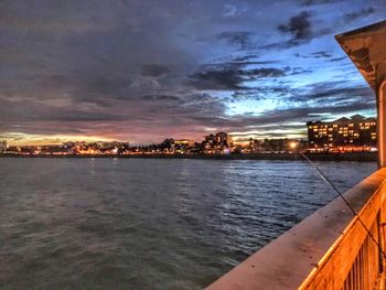 River with cityscape in background