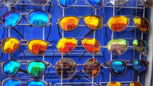 Full frame shot of colorful objects