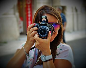 photographing