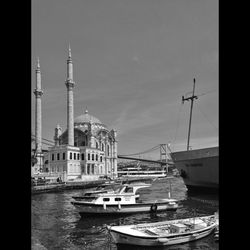 Sailboats in harbor