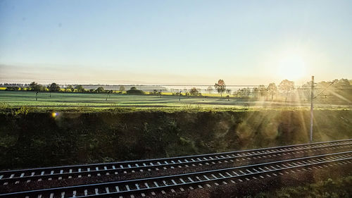 Sunset over landscape