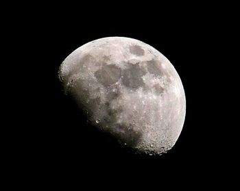 Low angle view of moon in sky