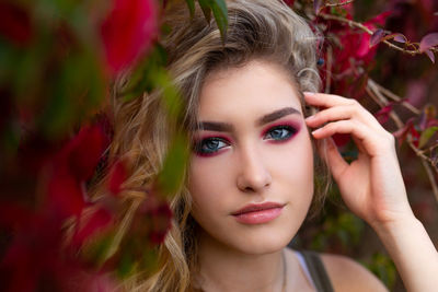 Portrait of beautiful young woman