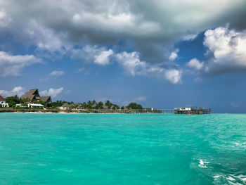 Scenic view of sea against sky