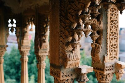 Low angle view of temple