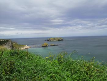 Scenic view of sea against sky