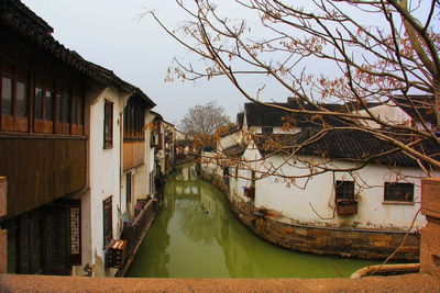 Canal along buildings