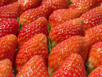 Full frame shot of strawberries