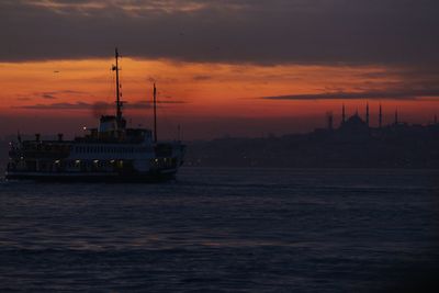  view hagia sophia mosque sailboats sailing in sea against sky during sunset