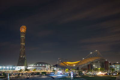 Torch towe with khalifa stadium doha