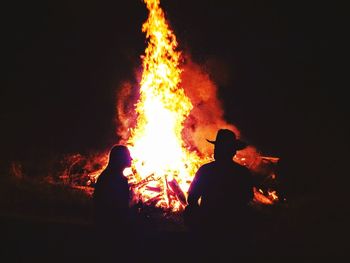 Bonfire at night