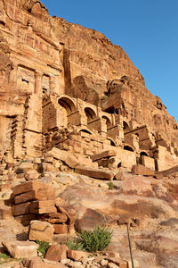 Low angle view of old ruins