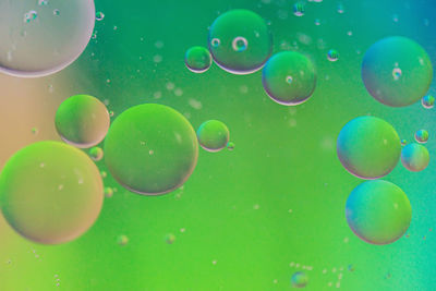 Full frame shot of bubbles floating on water