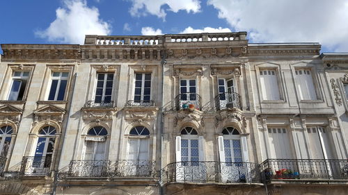 Low angle view of historical building