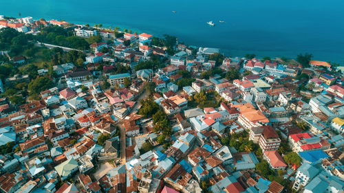 Aerial view of zanzibar island