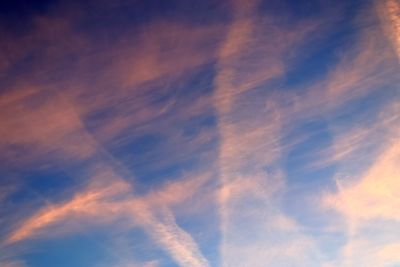 Low angle view of sky during sunset