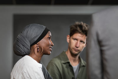 Woman at business meeting