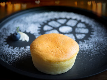 Close-up of dessert in plate