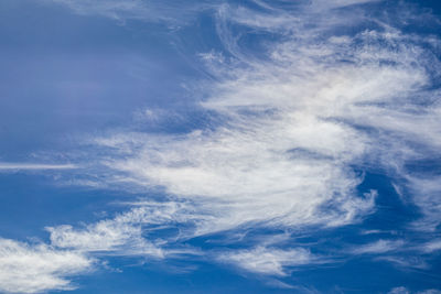 Low angle view of clouds in sky