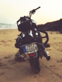 Close-up of man on beach