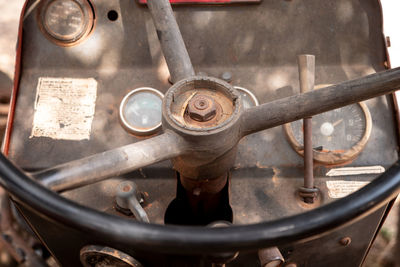 Close-up of machine part