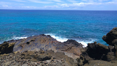 Scenic view of sea against sky