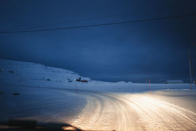 High angle view of road