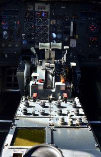 Interior of airplane