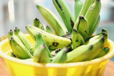 Close-up of bananas in bowl