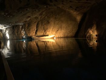 Boats in water