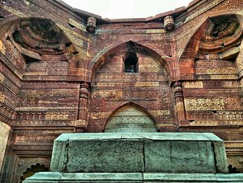 Low angle view of historical building