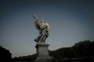 Low angle view of statue